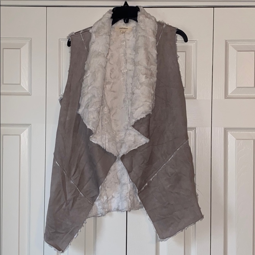 Nanamacs “Told You So Fur Lined Suede Vest”